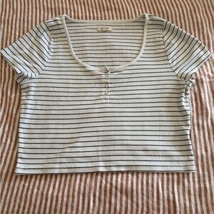 Madewell Snap Henley Crop, XL
